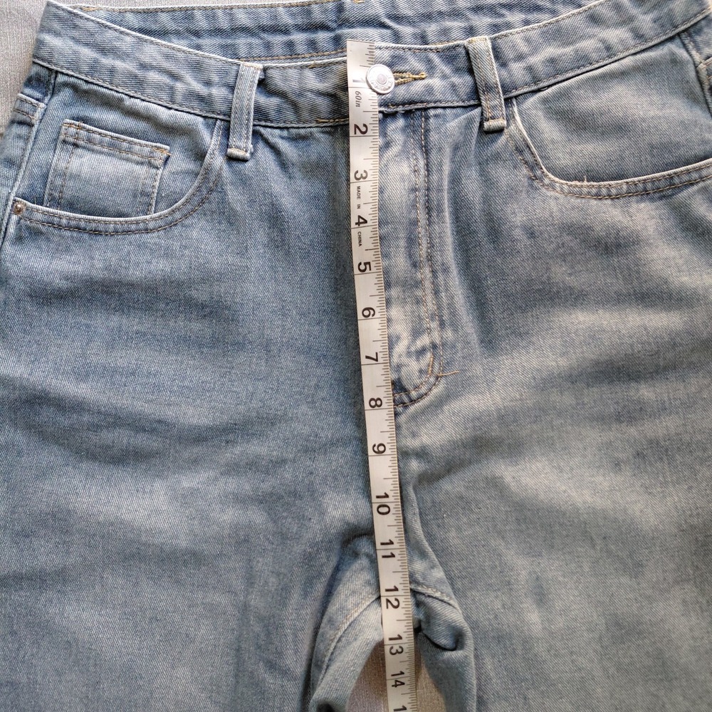 Shein High Waisted Wide Leg Jeans Women's Sz 30 Baggy Skater 31" Inseam - Picture 10 of 14
